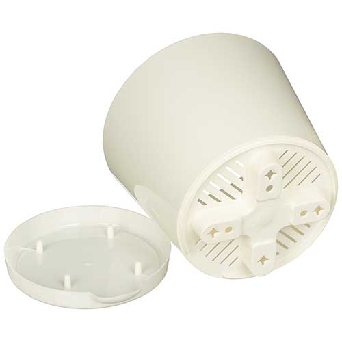 Горшок для цветов 2 л Homver Oregano 221602425/01, 160 мм, с прикорневым поливом, светло-бежевый