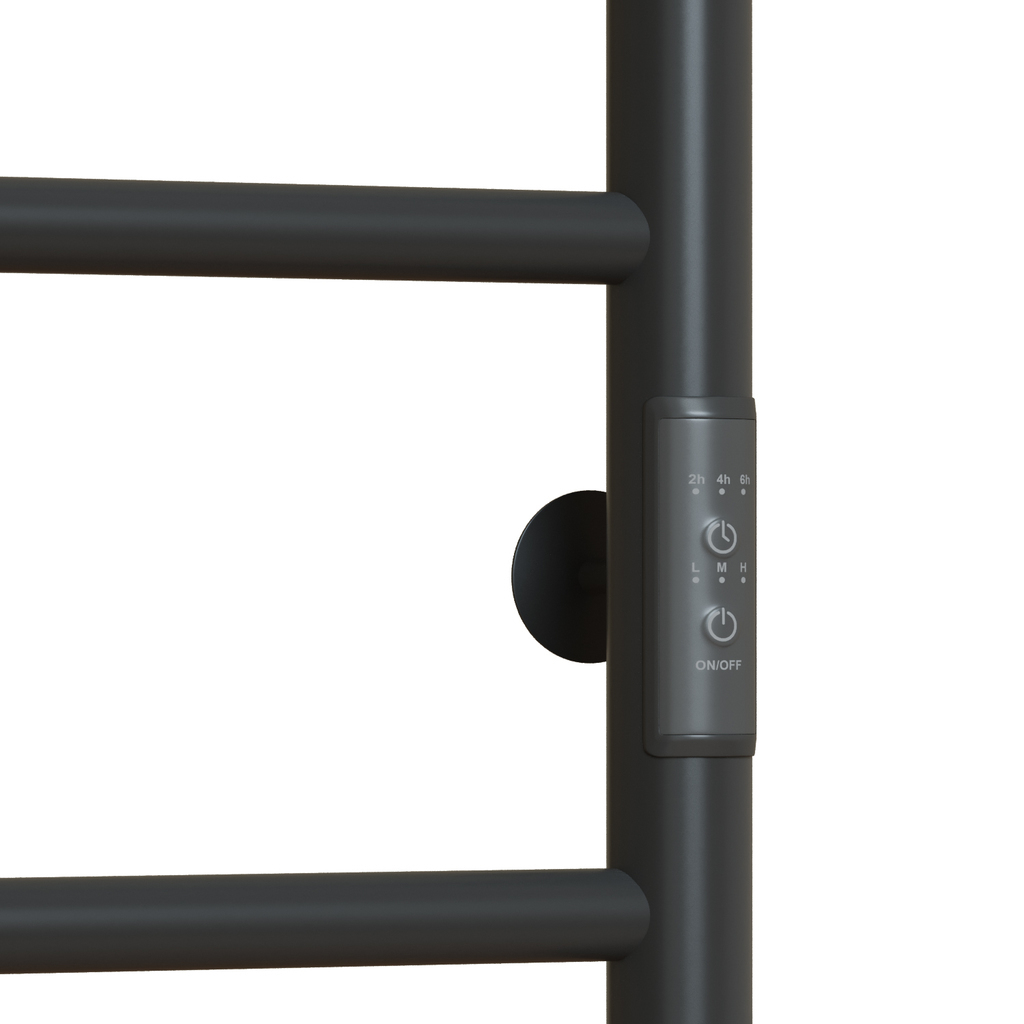 Полотенцесушитель MIXLINE VEGA 60х50, таймер, 201 Вт, 4 перекладины электрический ГРАФИТ