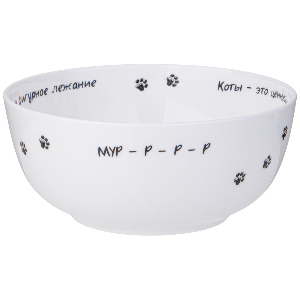САЛАТНИК-ТАРЕЛКА СУПОВАЯ LEFARD "БЕРИ КОТА" 750 МЛ 15,5*6,5 СМ (КОР=36ШТ.)