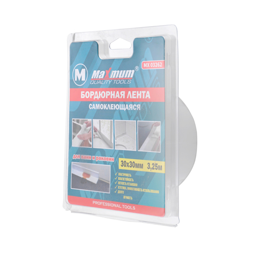 Лента бордюрная для раковин и ванн белая 30х3,35 Sib Lux, 1/48