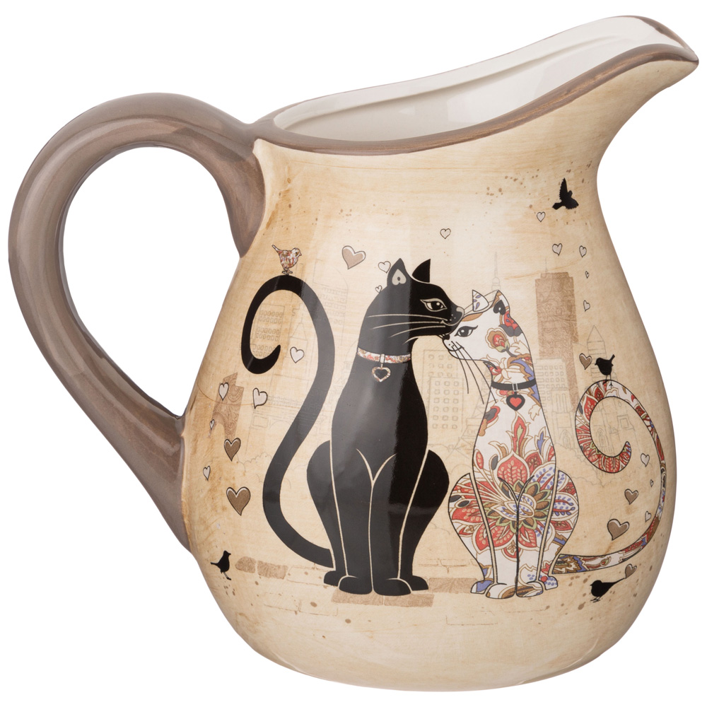 КУВШИН AGNESS, ПАРИЖСКИЕ КОТЫ, 18*13*16, 5 СМ 1150 МЛ, КОР=16ШТ.