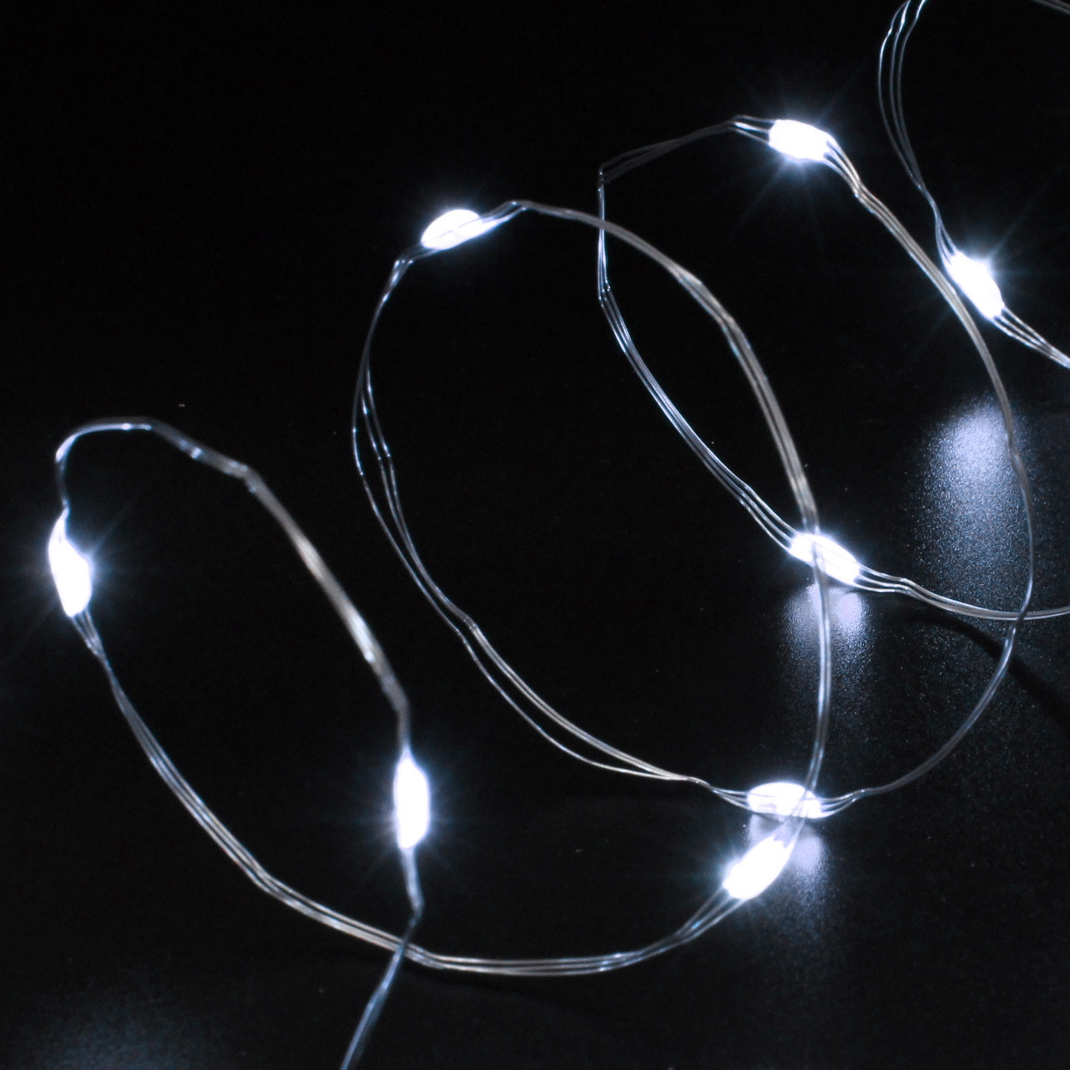 Гирлянда для дома НИТЬ "Роса" 20 м 200 ламп LED, 8 реж,IP-20, Белый