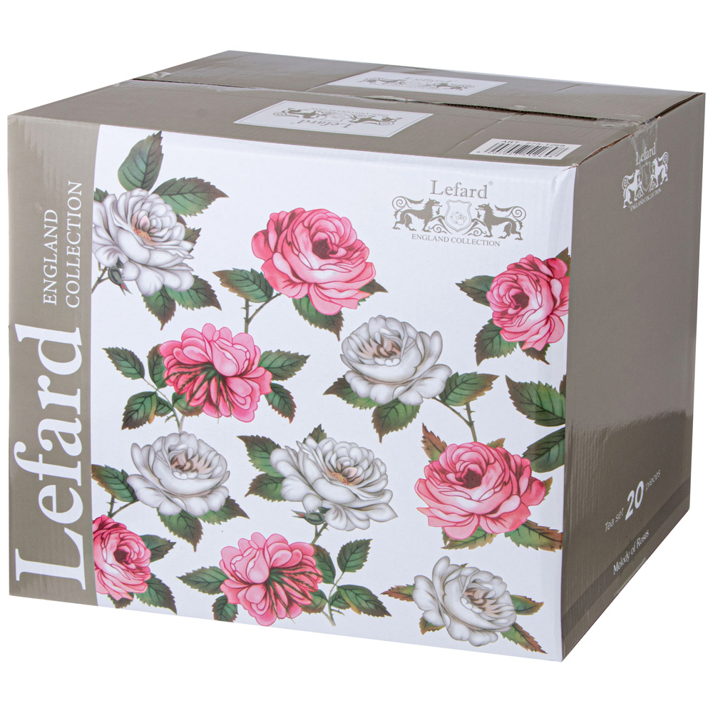 ЧАЙНЫЙ СЕРВИЗ LEFARD, MELODY OF ROSES, НА 6 ПЕР. 20 ПР. 1100/300/270 МЛ, КОР=2НАБ.