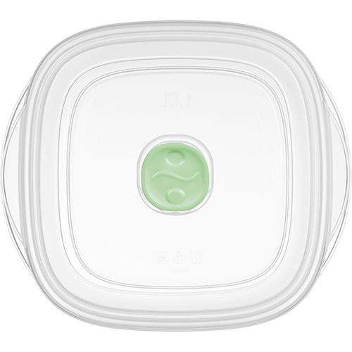 Емкость для свч 1.6 л Homver Bergamo 221199701/00, с клапаном, с декором, бесцветная