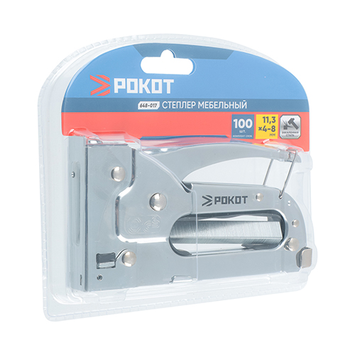 Степлер мебельный Ермак, 4-8мм, 648-017, 1/40