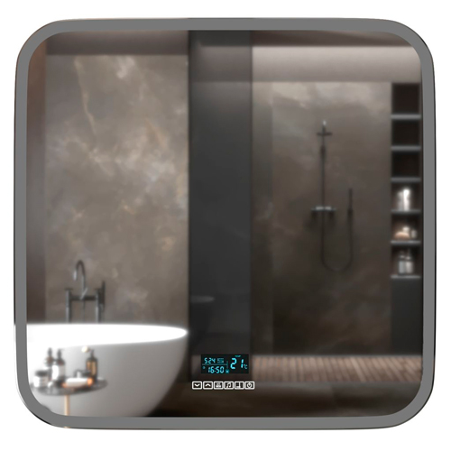 Зеркало MIXLINE, Стив, 800*680, ШВ сенсорный выключатель, светодиодная подсветка
