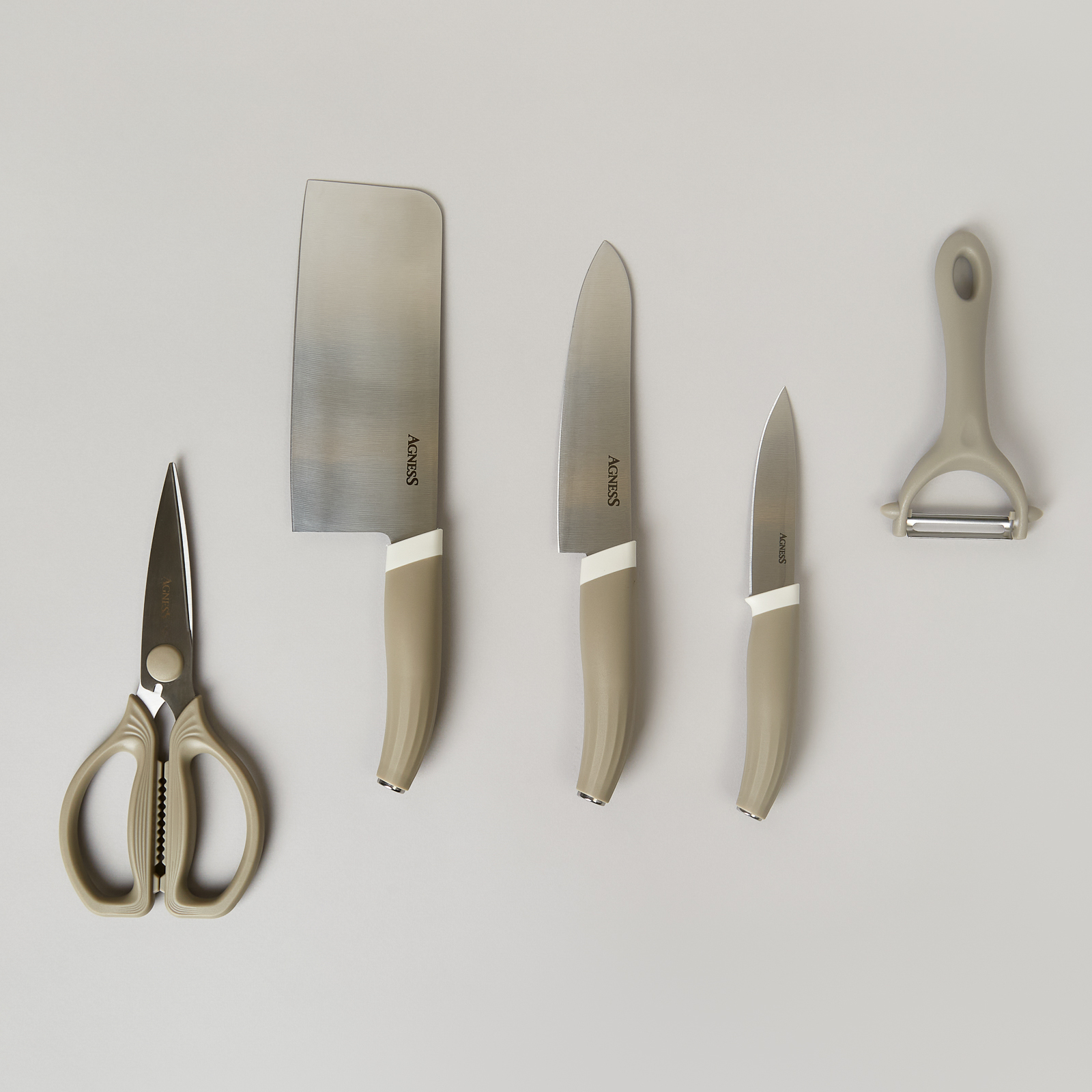 НАБОР КУХОННЫХ ПРЕДМЕТОВ 7ШТ ЦВЕТ СЕРЫЙ