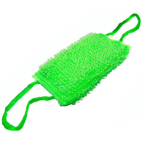 Мочалка для тела двойная с поролоном, 5/100