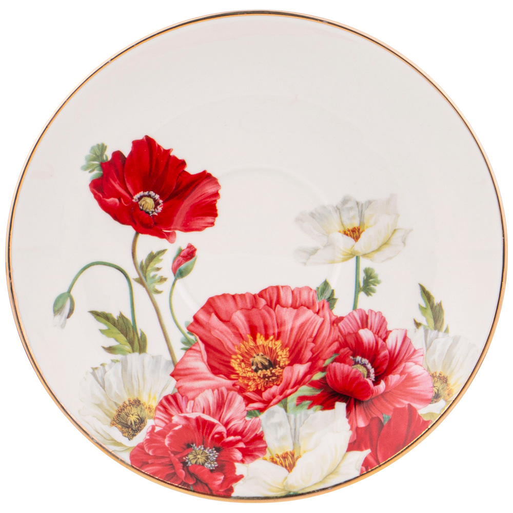 ЧАЙНЫЙ СЕРВИЗ LEFARD, МАКИ, НА 6 ПЕР. 14 ПР., КОР=2 НАБ.