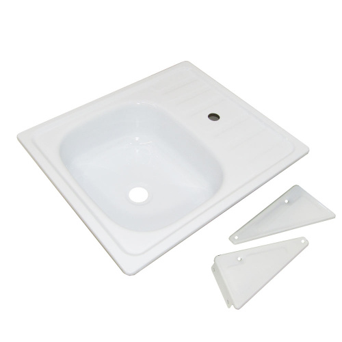 Мойка эмаль 600*500 с кроншт. г. Гомель 16,5 см, 1/10