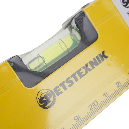 Уровень строительный пузырьковый 40см, два встроенных магнита, 1/60