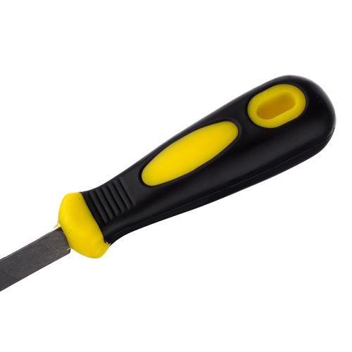 Напильник трехгранный 200мм, пластиковая ручка, 1/12/120