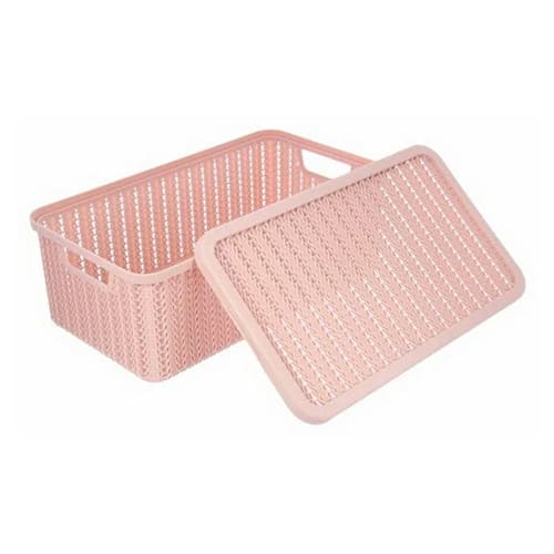 Коробка с крышкой 6 л IDEA ВЯЗАНИЕ М 2370, чайная роза