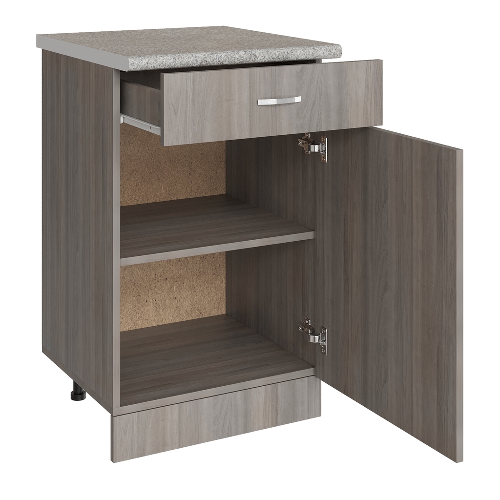 Стол разделочный 50 шимо/ясень светлый, 1 ящик