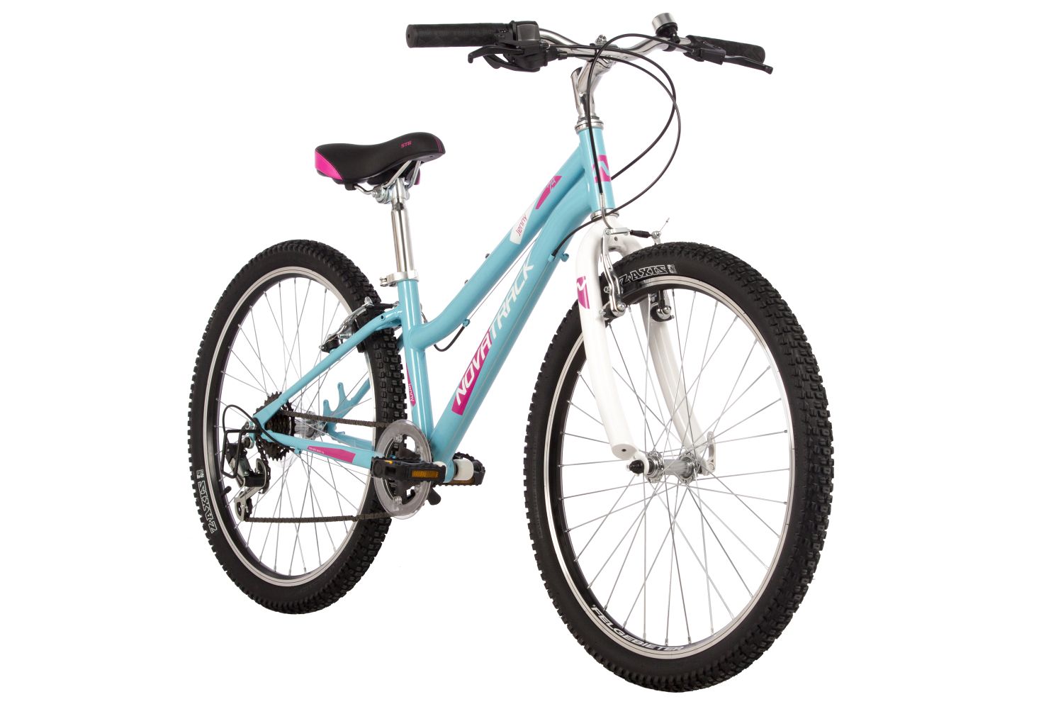 Велосипед NOVATRACK 24, JENNY сталь 12, голубой, TZ500/TS-38/SG-6S, V-brake