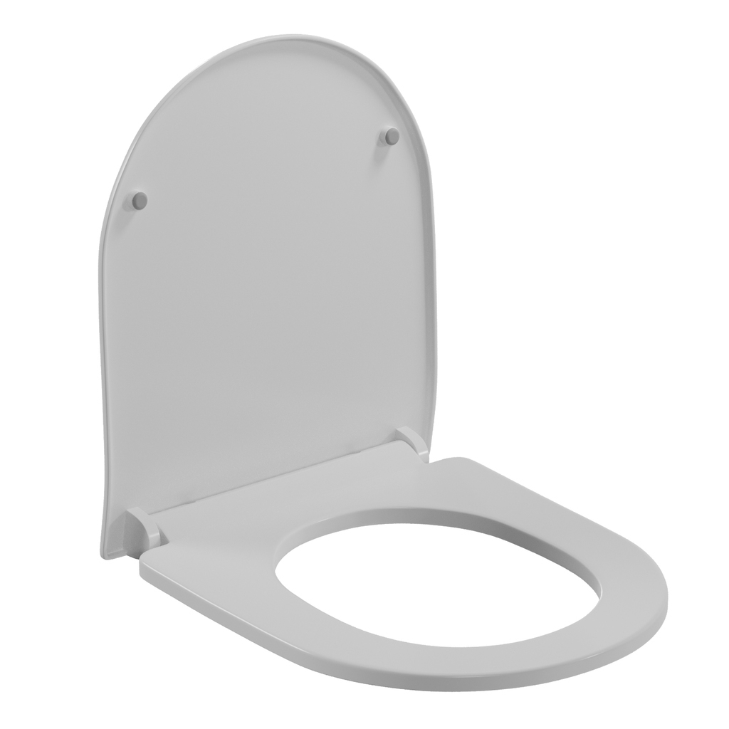 Сиденье для унитаза  WAVE NORD полипропилен, микролифт, БЕЛЫЙ глянец