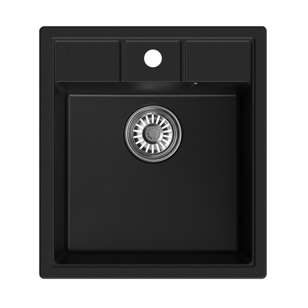 Мойка ML-GM28 ультра-черная, 344, 450*500*190мм NEW