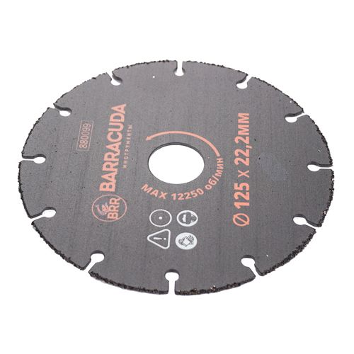 Диск пильный 125х22,2 Барракуда универсальный для УШМ мультирез, 1/10/100