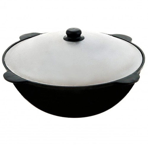 Казан 8,0 л чугунный, с алюминевой крышкой, плоское дно Узбекистан г. Намаган, 1/6