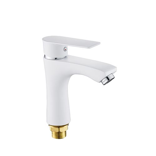 Смеситель для раковины DIKALAN D10375-8 белый, 1/12