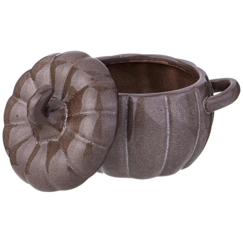 БЛЮДО ДЛЯ ЗАПЕКАНИЯ С КРЫШКОЙ, ТЫКВА, 600 МЛ. 17.7*13*12 СМ