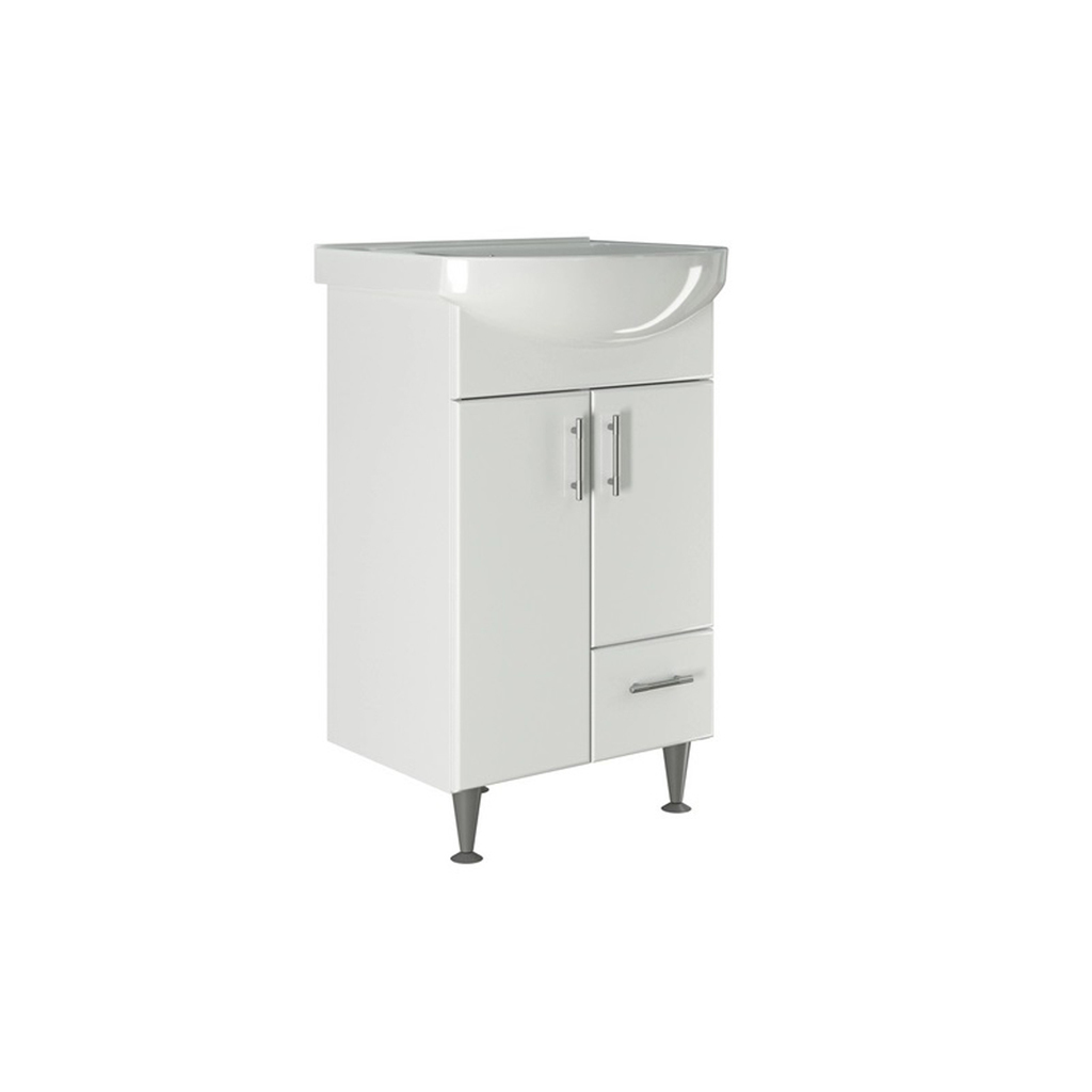 Тумба д/ванной, ВЕСТА-50,  ОТДЕЛЬНО ПРИОБРЕТАЕТСЯ РАКОВИНА под рак.Уют-50, ROSA, ПВХ, раковина в комплект не входит