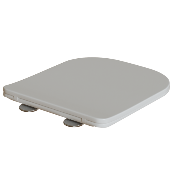 Сиденье для унитаза  WAVE STRONG дюропласт, микролифт, БЕЛЫЙ глянец