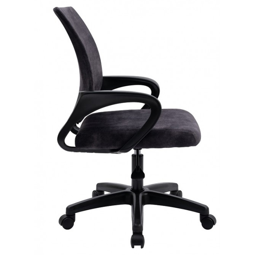 Кресло офисное, компьютерное TRON A2 велюр Standard, 47х48х46 см, темно-серый