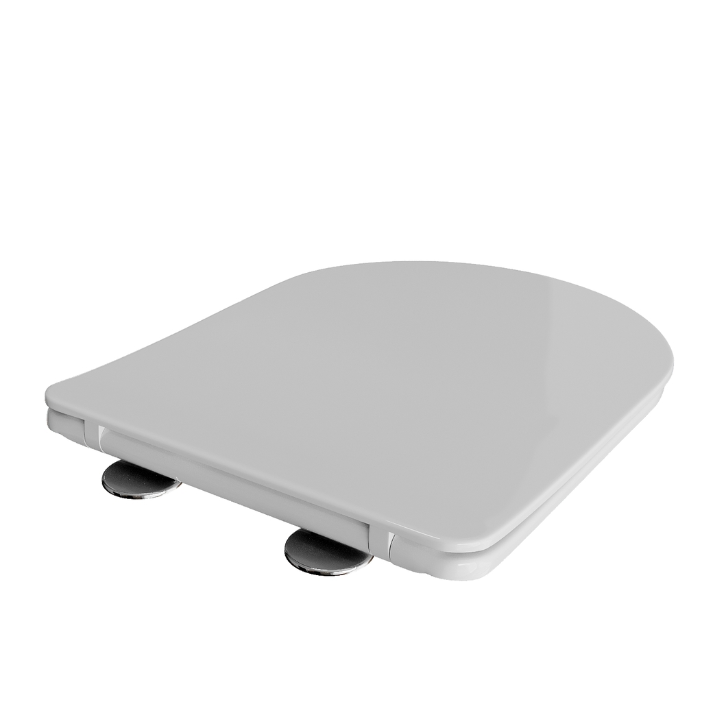 Сиденье для унитаза  WAVE MERIDIAN дюропласт, микролифт БЕЛЫЙ глянец