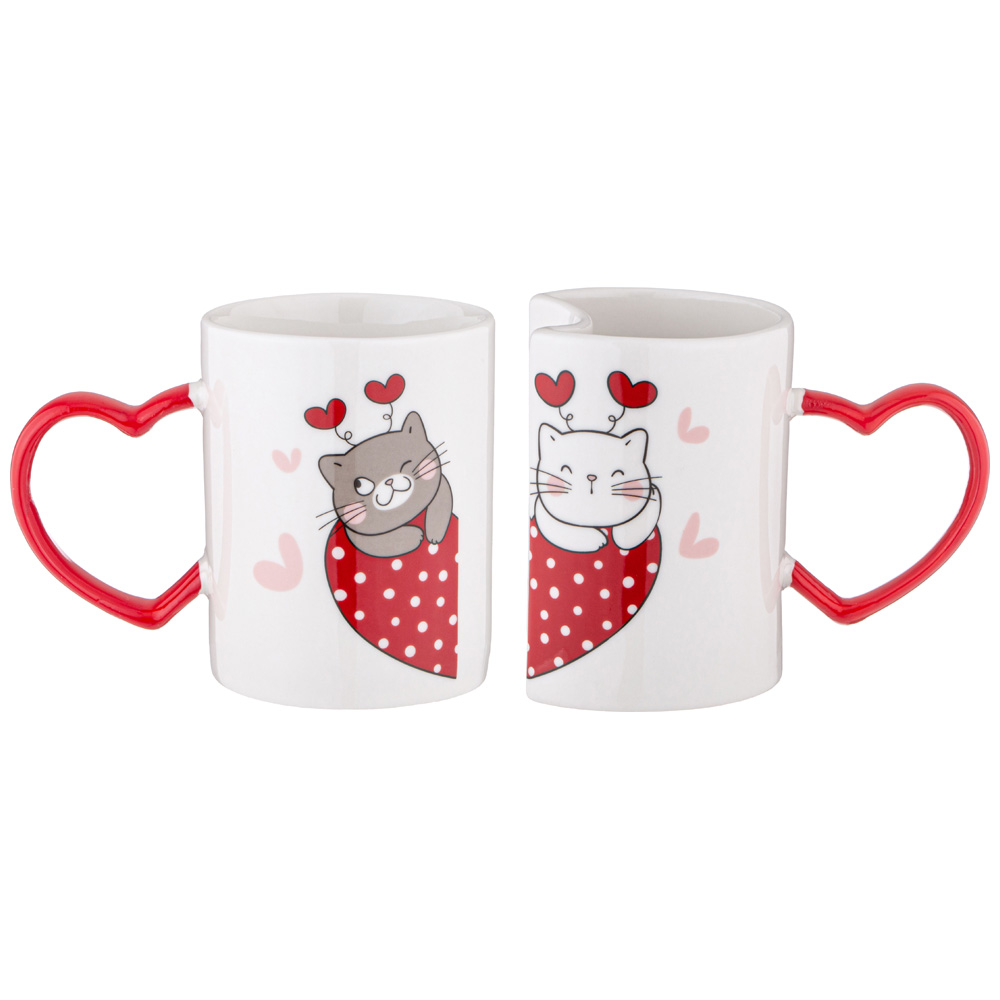 НАБОР ИЗ 2 КРУЖЕК, СЧАСТЛИВЫ ВМЕСТЕ, 260 МЛ