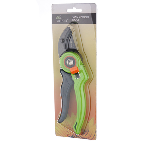 Секатор 22см, 2 режима реза, пластиковые ручки, пружинный механизм 880636, 1/6/72