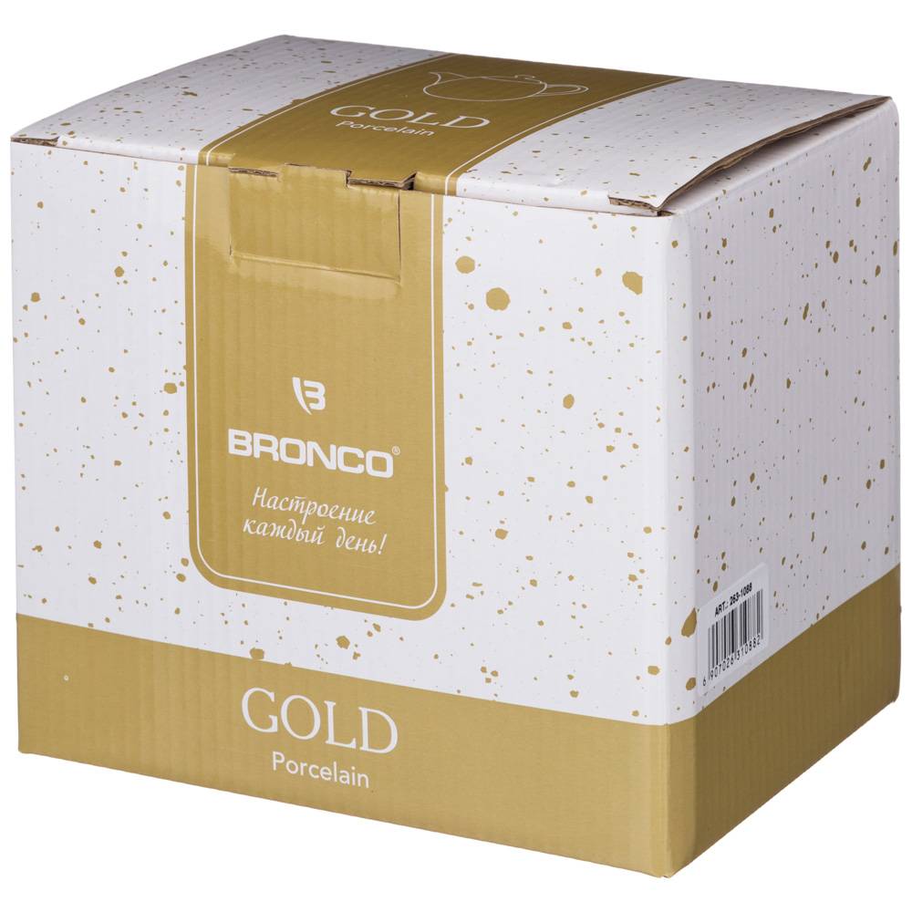 ЧАЙНИК BRONCO, GOLD, 500 МЛ, КОР=24ШТ.