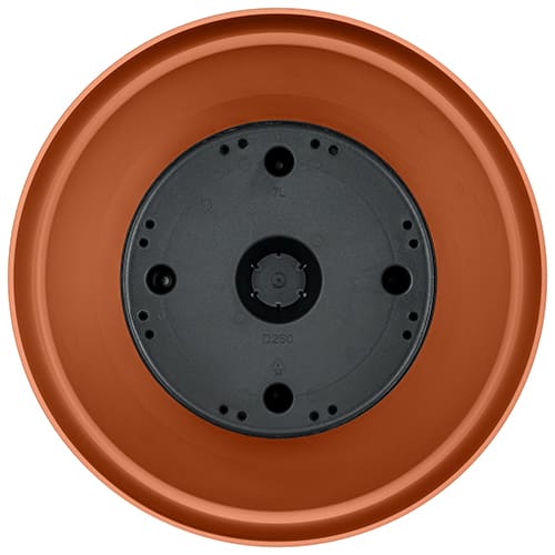 Горшок для цветов 7 л Homver Tarragon 221610532/01, 250 мм, со вставкой, терракотовый