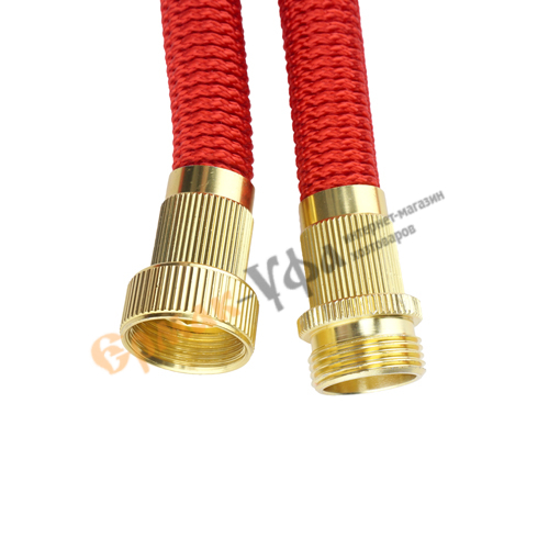 яяяШланг полив. ЧУДО-Шланг красный 25м латунный фитинг (1/)