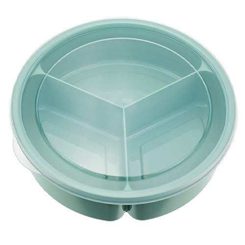 Менажница с крышкой IDEA М 1124, 3 секции, 3*300 мл, фисташковая