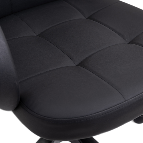 Кресло офисное, компьютерное TRON V1 экокожа Prestige, 68х52х51.5 см, черный