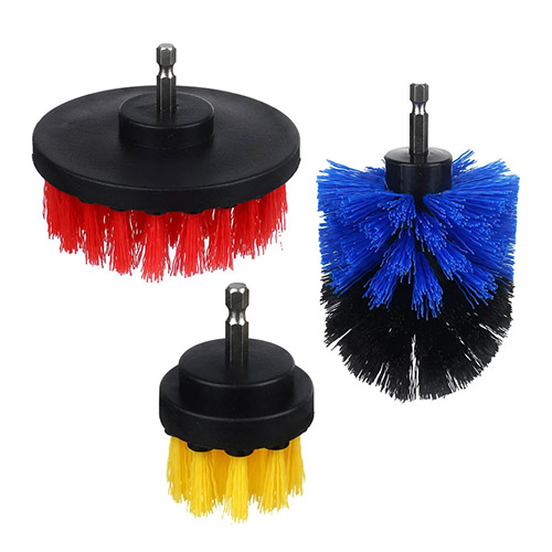 Набор насадок щеток, универсальный, для дрели-шуруповерта 3 насадки, блистер ЕРМАК, 1/12