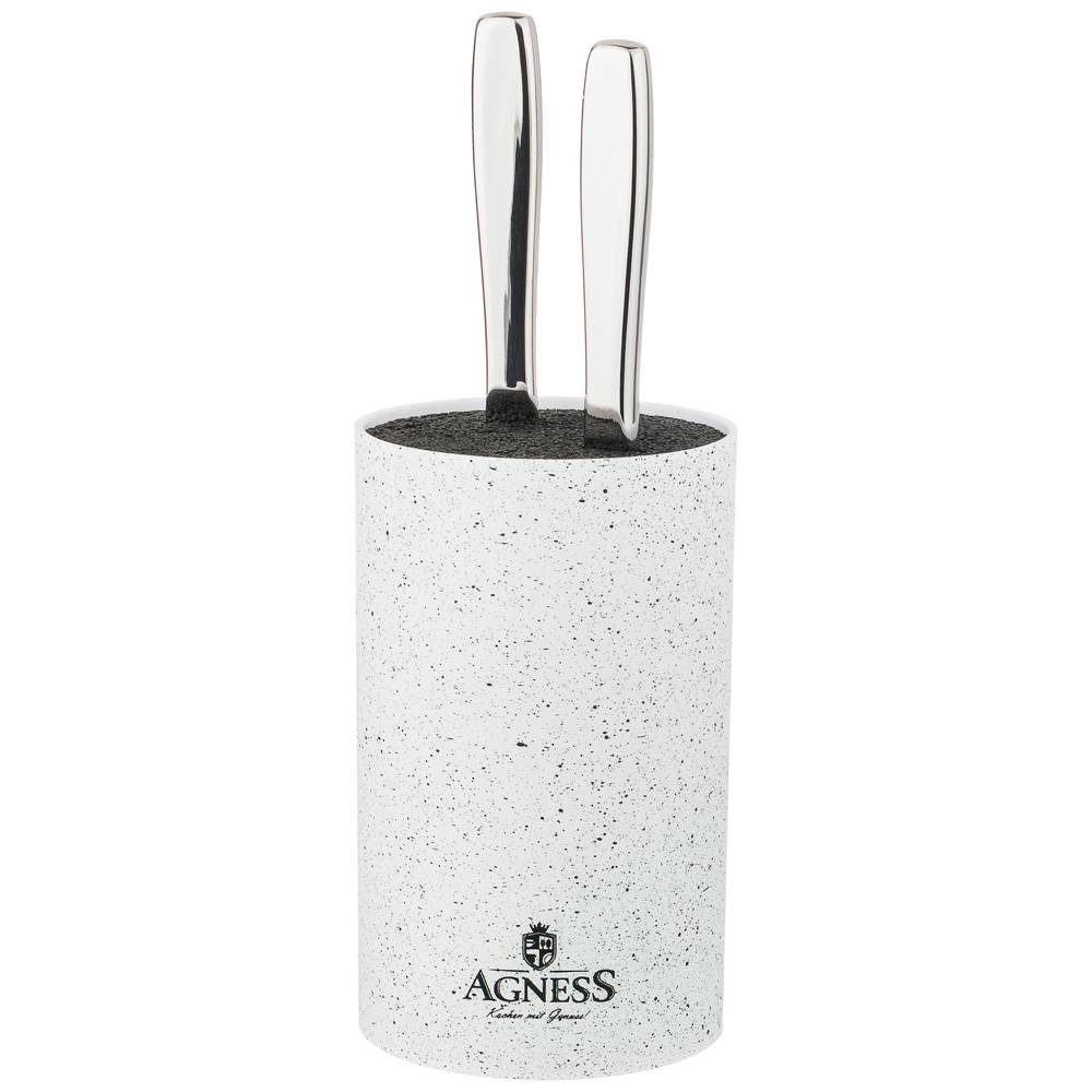 ПОДСТАВКА ДЛЯ НОЖЕЙ AGNESS, АРКТИК, УНИВЕРСАЛЬНАЯ, 11*18СМ