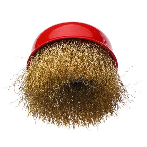 Щетка для УШМ, чашка, 75мм/М14 Барракуда латунь, 1/100