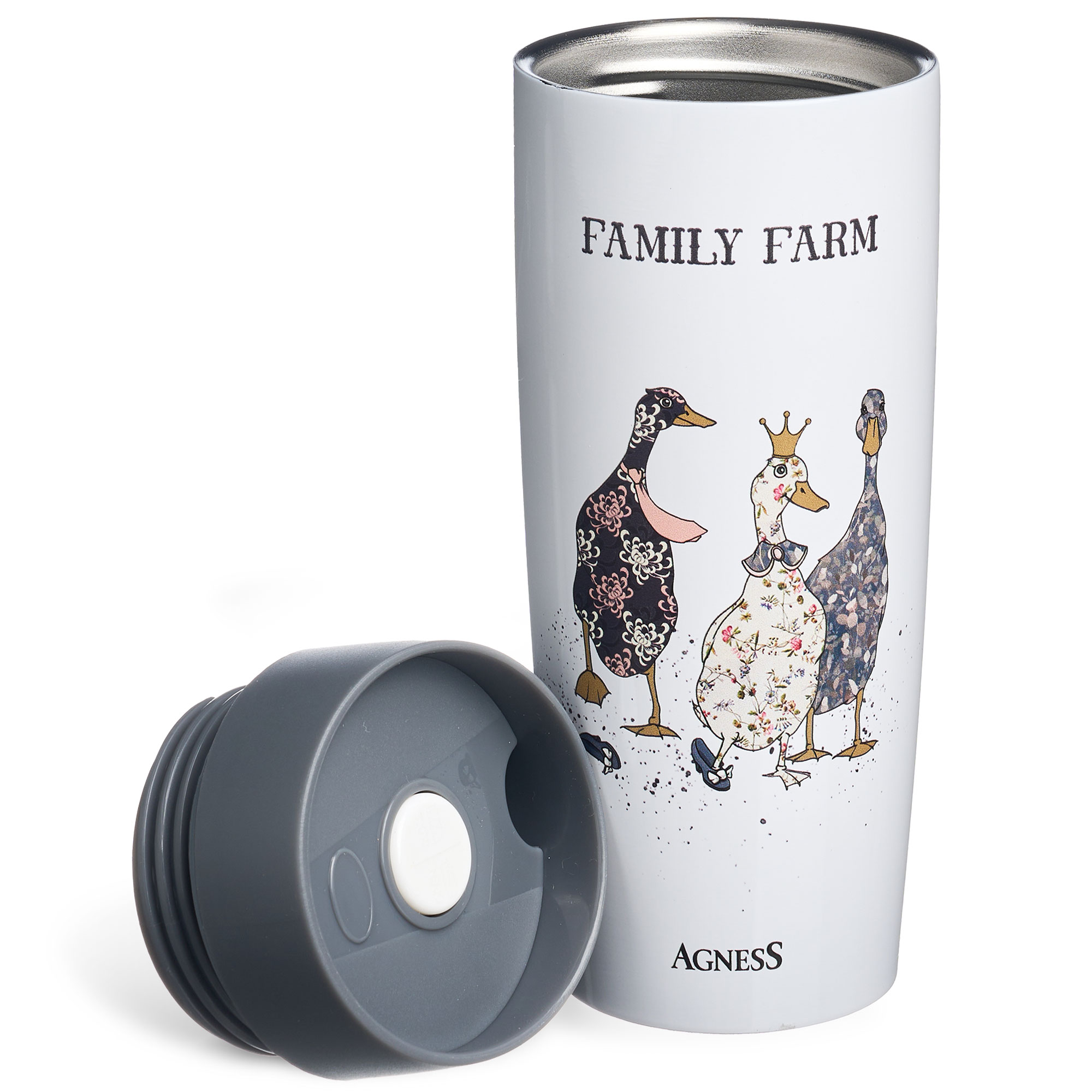ТЕРМОКРУЖКА AGNESS, FAMILY FARM, 360МЛ