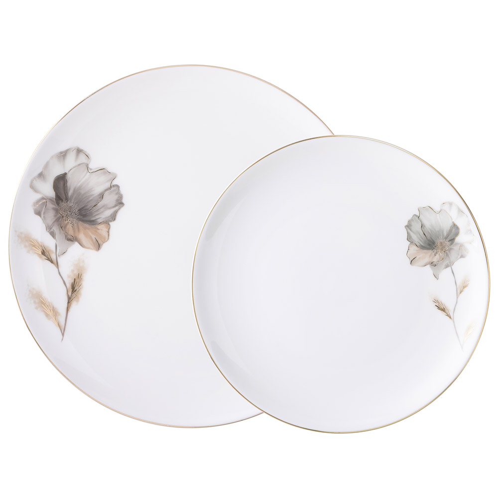 НАБОР ПОСУДЫ LEFARD, INSPIRATION, ЗОЛОТОЙ ЦВЕТОК НА 4 ПЕР. 12 ПР.