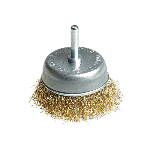 Щетка для дрели со шпилькой, чашка, 75мм металл. FALCO, 1/10/100