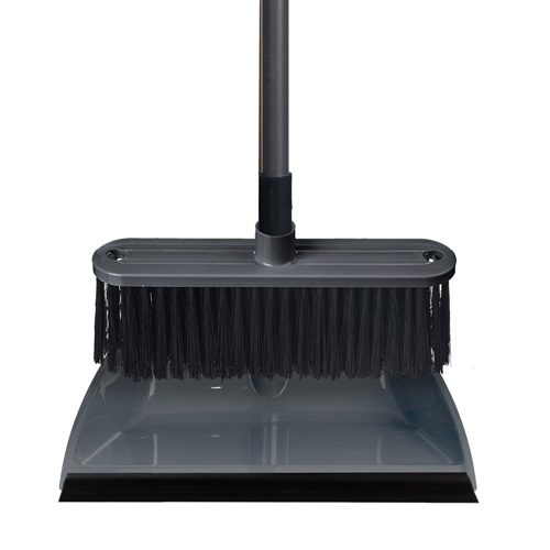 Комплект Ленивка щетка для пола Etna Мега 223207735/01, с совком с кромкой, серый