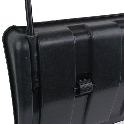 Движок-скрепер для уборки снега 790х450 мм на колесиках черный, 1/5