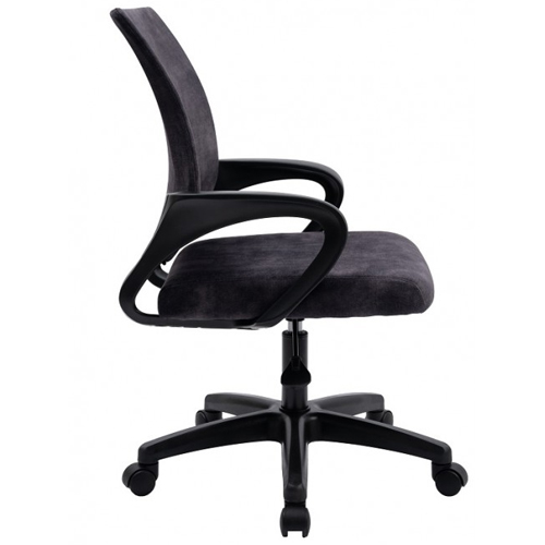 Кресло офисное, компьютерное TRON A2 велюр Standard, хром, темно-серый