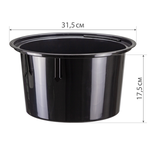 Горшок для цветов Дюна d 340 мм h 385 мм 19,5 л кремовый, со вставкой, 1/1