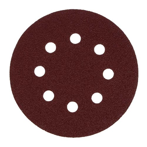 Круг шлиф. 125 мм, P40 из абразивной бумаги на велкро основе, 8 отверстий, 5шт. ЕРМАК, 1/160