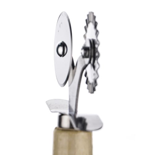 Нож для пиццы и теста, 2 ножа, с деревянной ручкой, 1/360