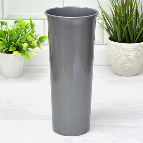 Ваза для цветов 110 мм Homver 221315535/02, серый перламутр