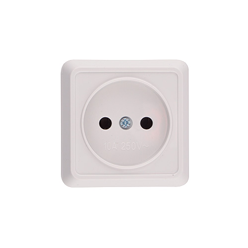 Розетка ОП 1-местн б/з ОКТАВА бел. , 1/36/108